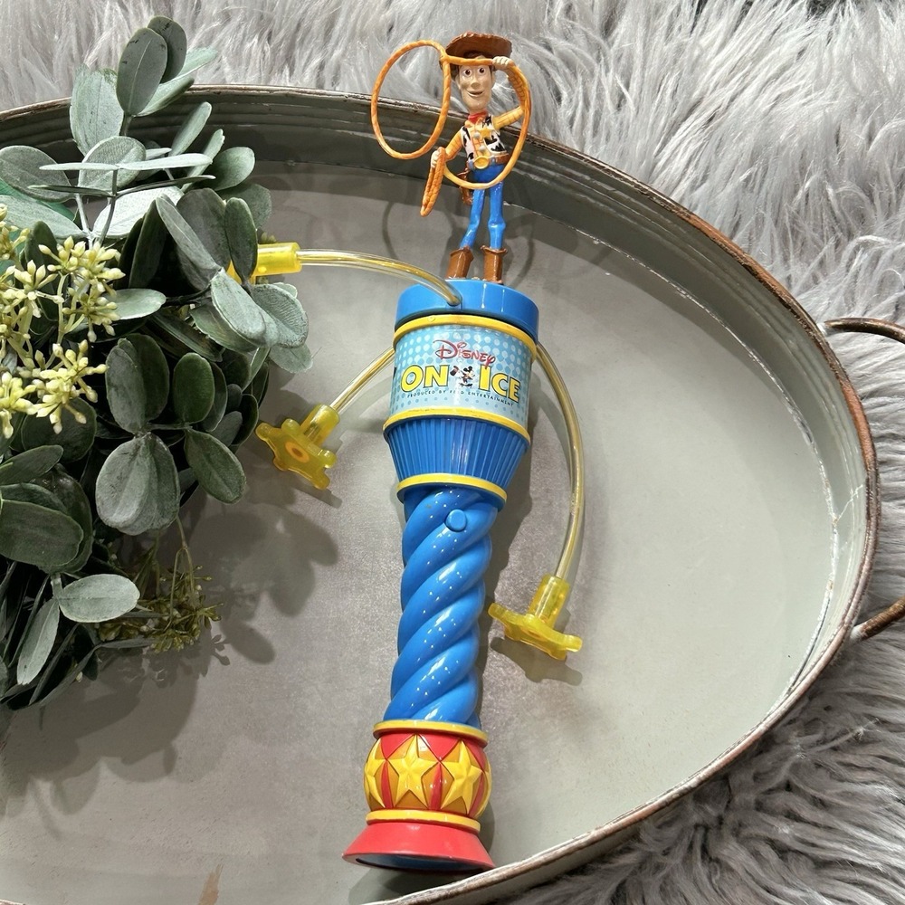 Walt Disney On Ice Toy Story Woody Light Up Handheld Spinner Wand RARE Working